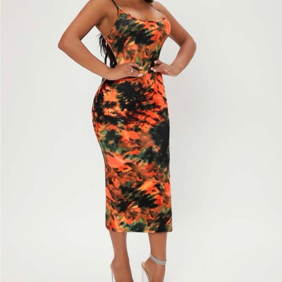 NWOT Tie Dye Cami Bodycon Dress - Picture 4 of 4